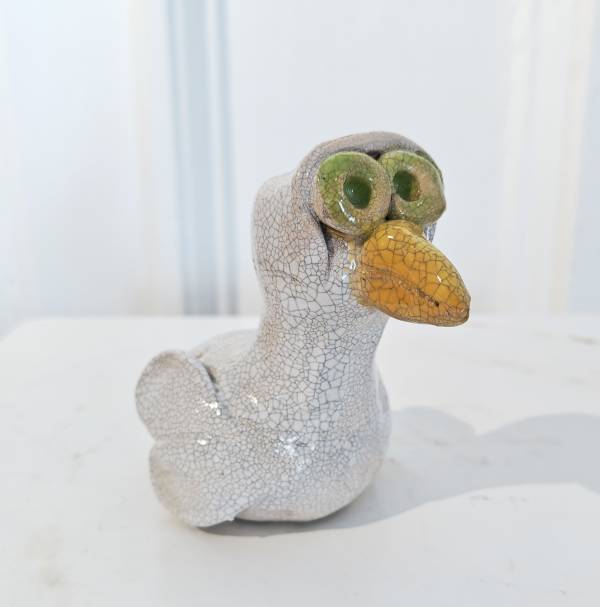 - a Ceramic by Heather Hunt, measuring 10 x 8 cm (H x W) framed at 20 x 8 cm £25